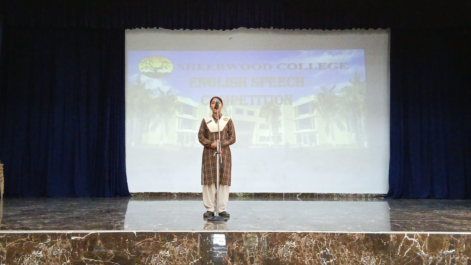 English Speech Competition classes IX to XII held on 28th July 2025